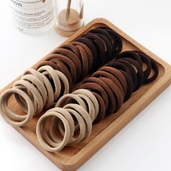 Elastice pentru codite Cod EL001MM, set 72 bucati Maro Mixt